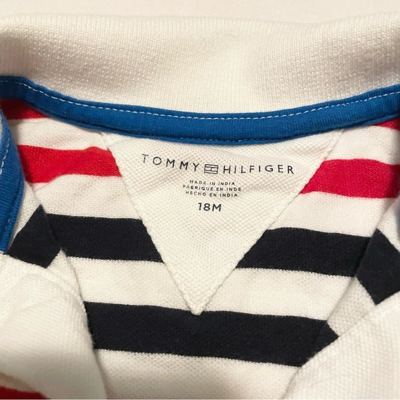 Tommy Hilfiger Polo Tshirt Baby 18 Months Stripes - Picture 3 of 16